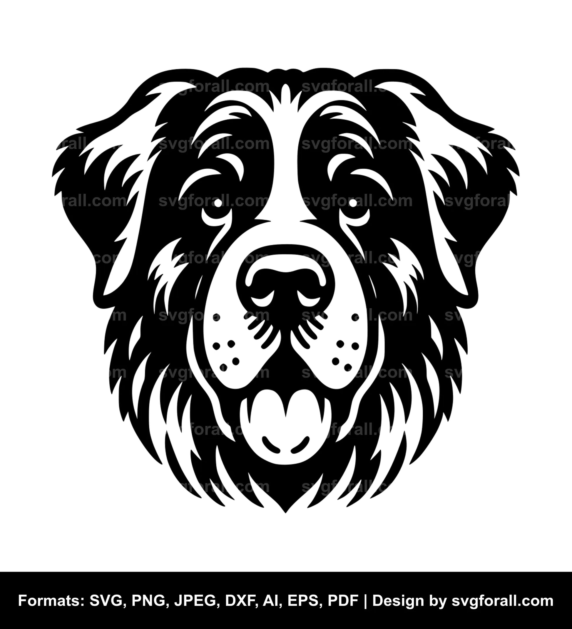 Dog Face Vector SVG