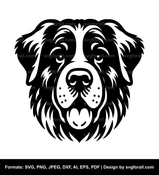 Dog Face Vector SVG