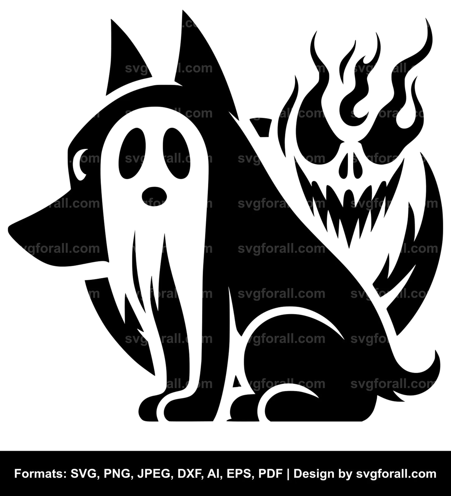 Dog Ghost Cricut SVG