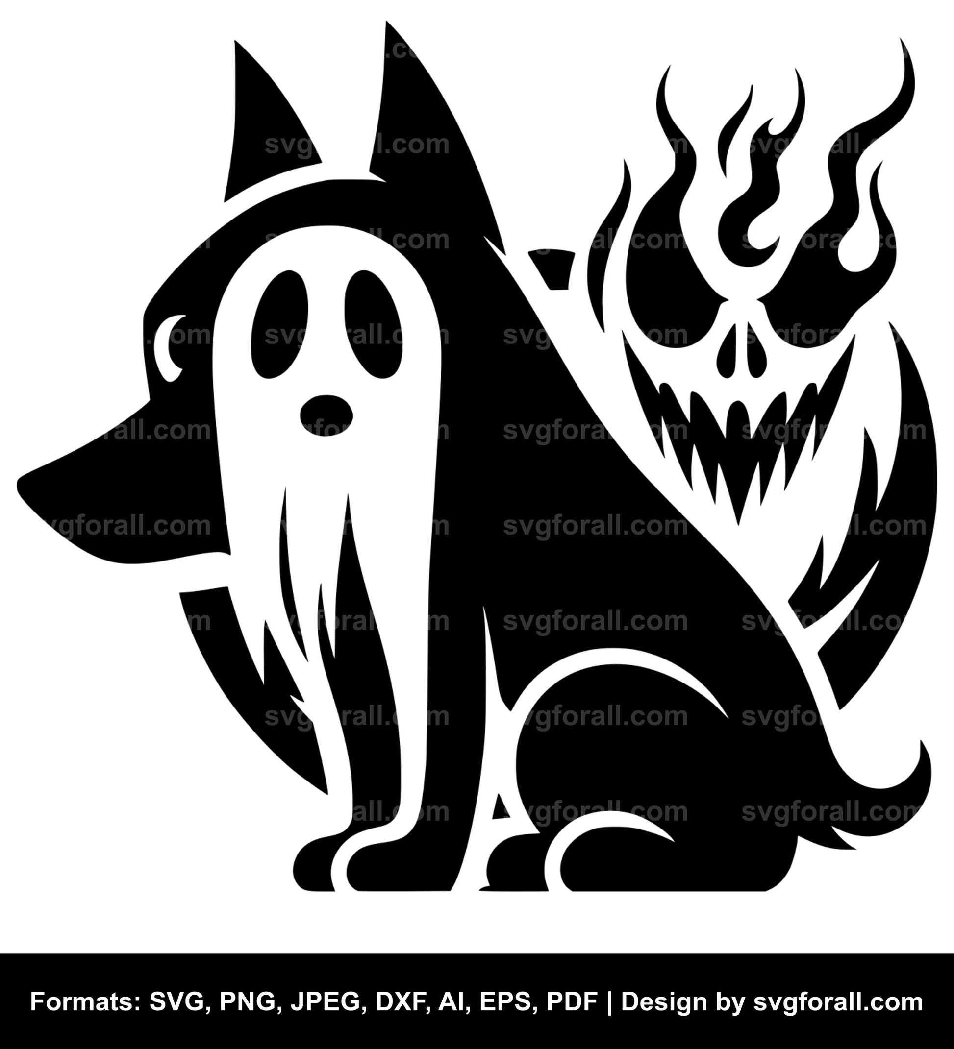 Dog Ghost Cricut SVG