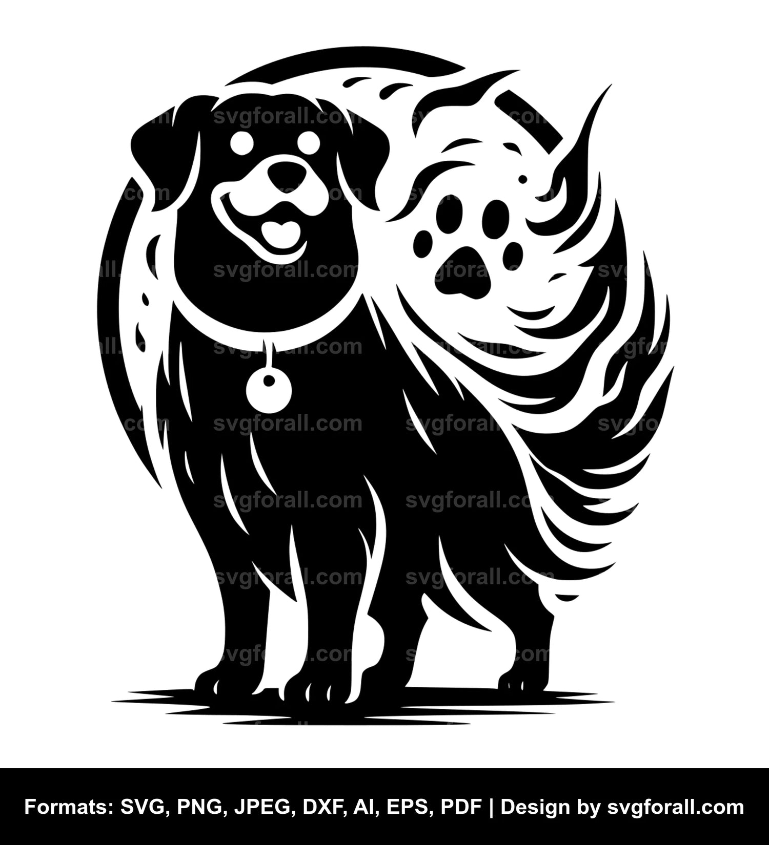 Dog Ghost SVG Design