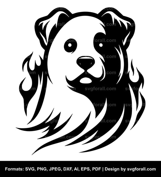 Dog Ghost Vector SVG