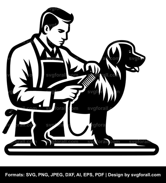 Dog Grooming SVG PNG