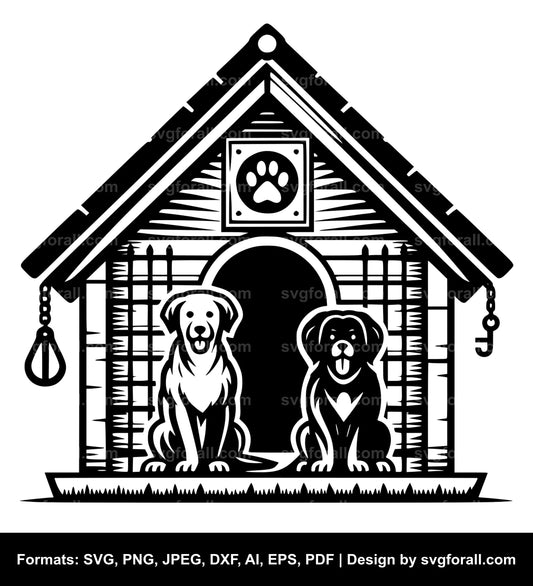 Dog House SVG Vector