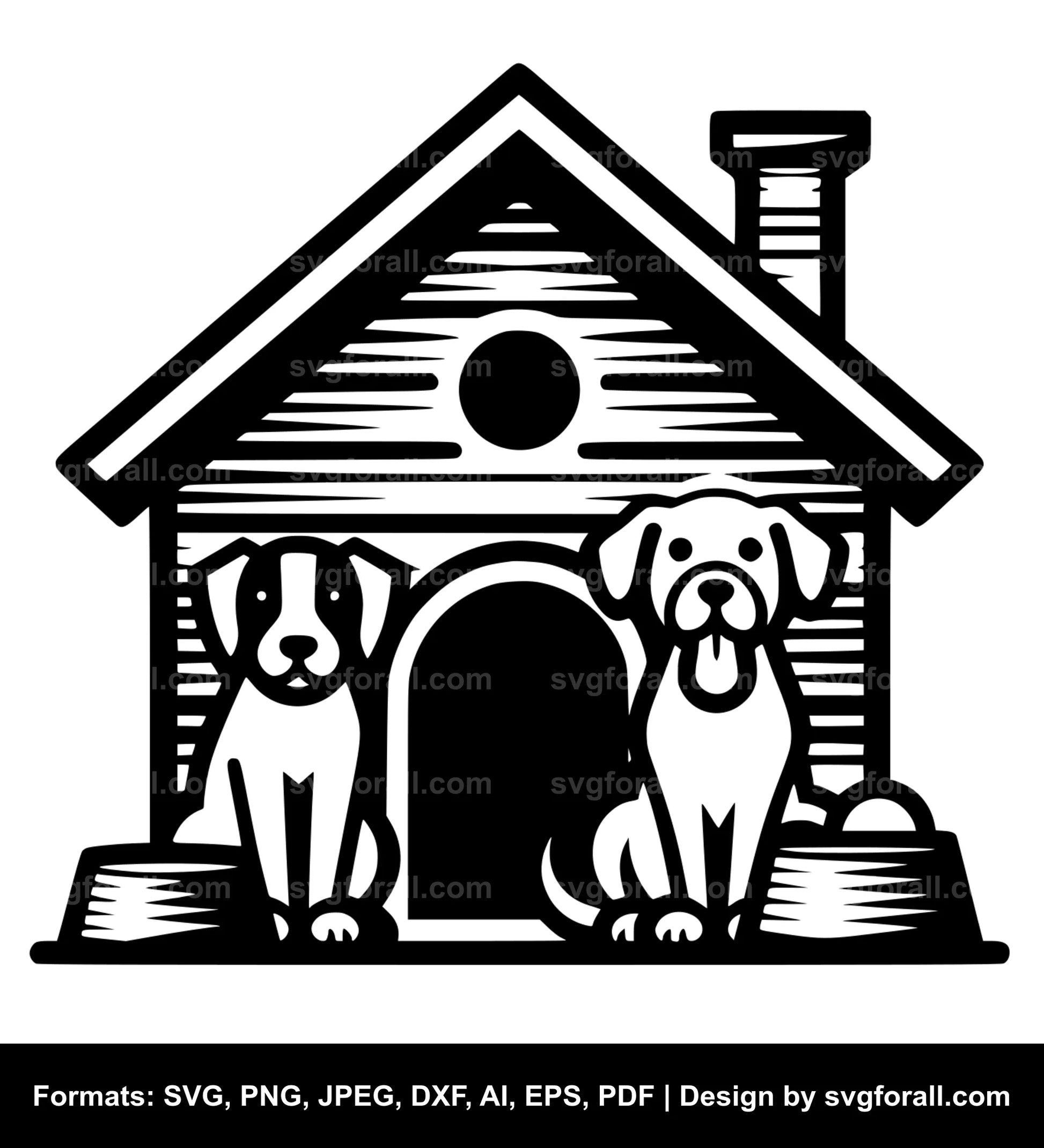 Dog House Vector SVG