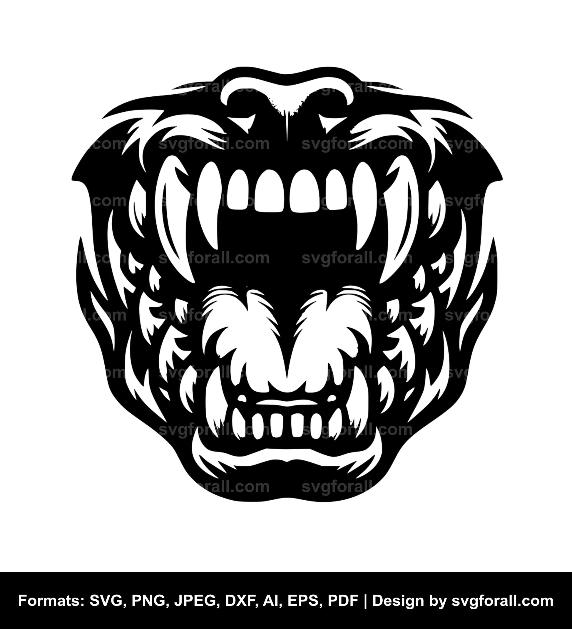 Dog Jaw SVG Download