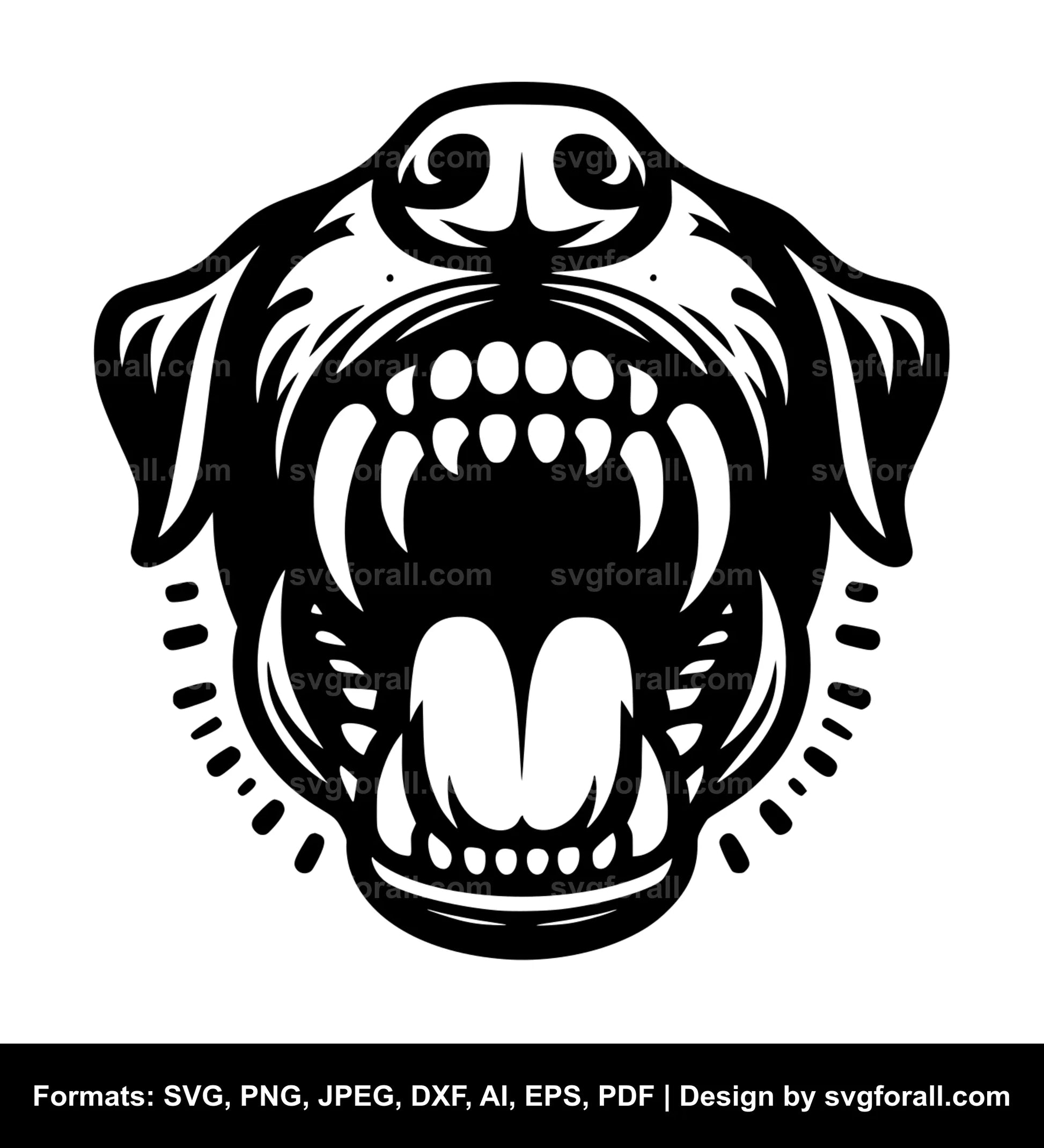 Dog Jaw SVG File