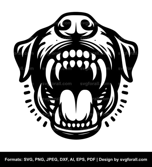 Dog Jaw SVG File