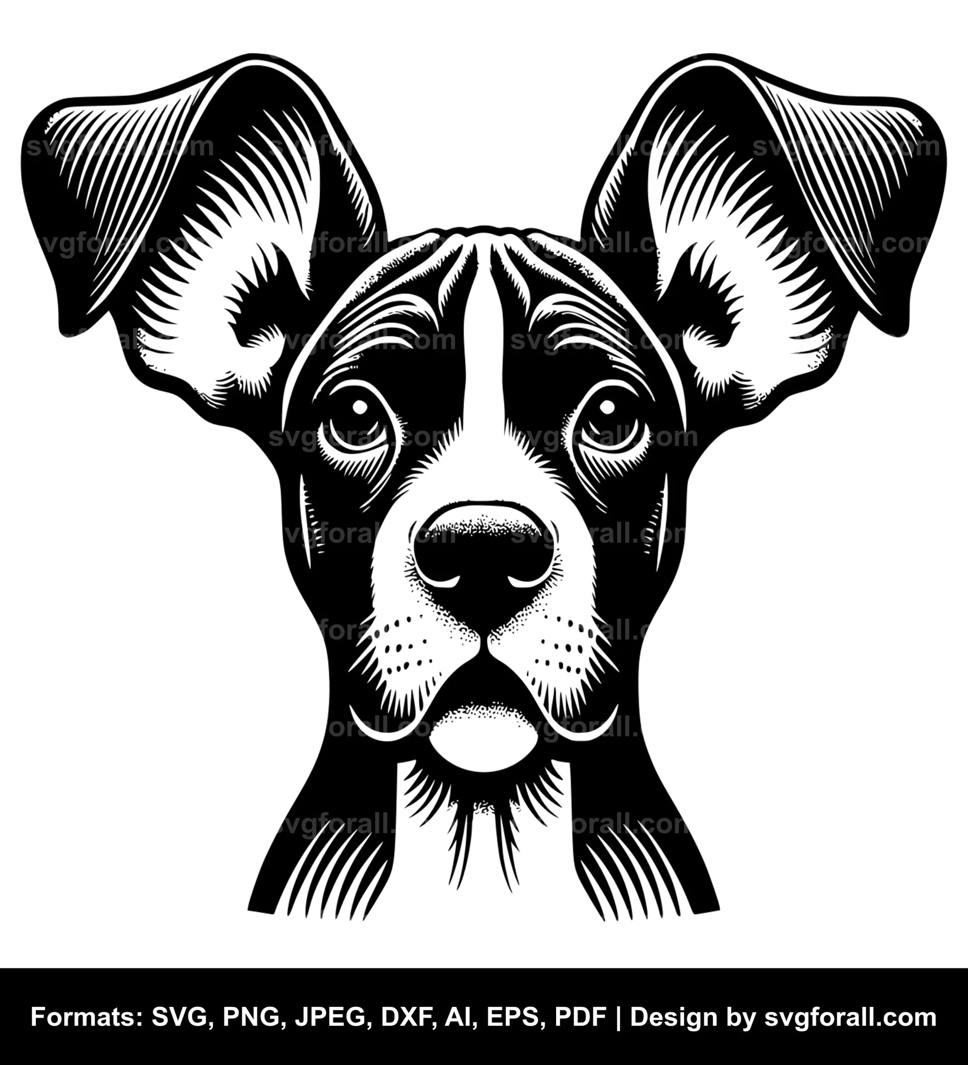 Dog Laser Cutting SVG