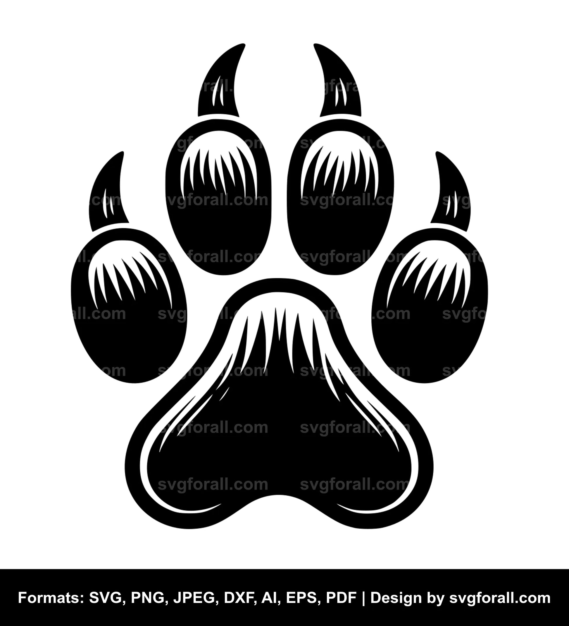 Dog Paw Cricut SVG