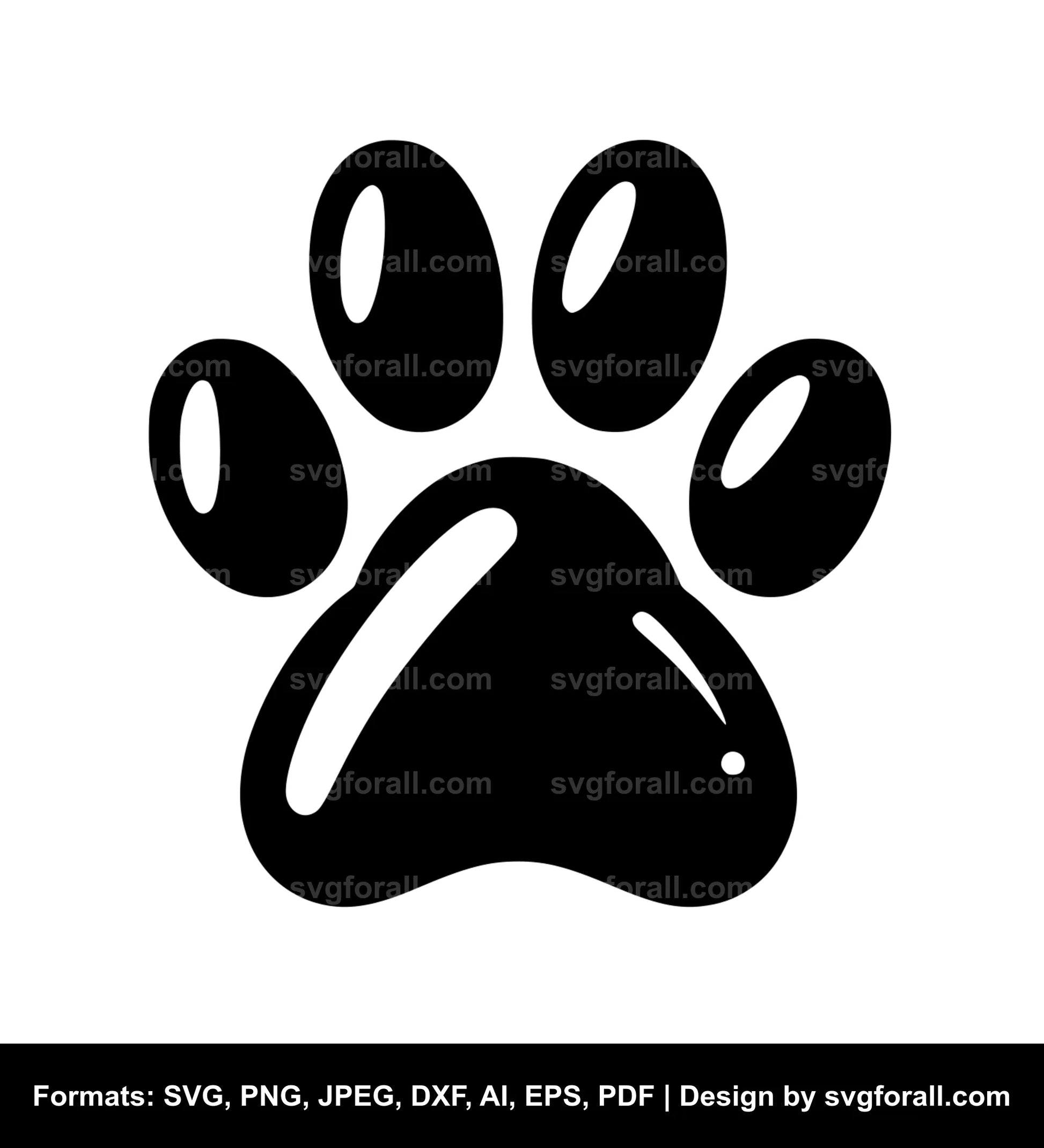 Dog Paw SVG File