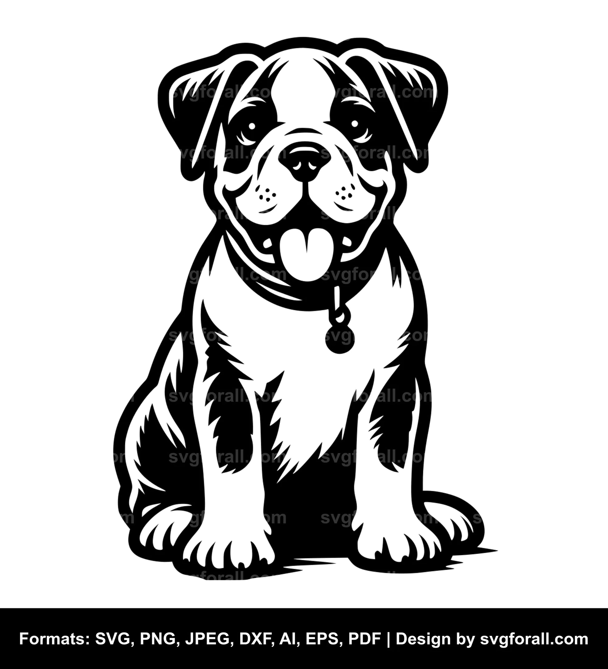 Dog Sitting SVG PNG