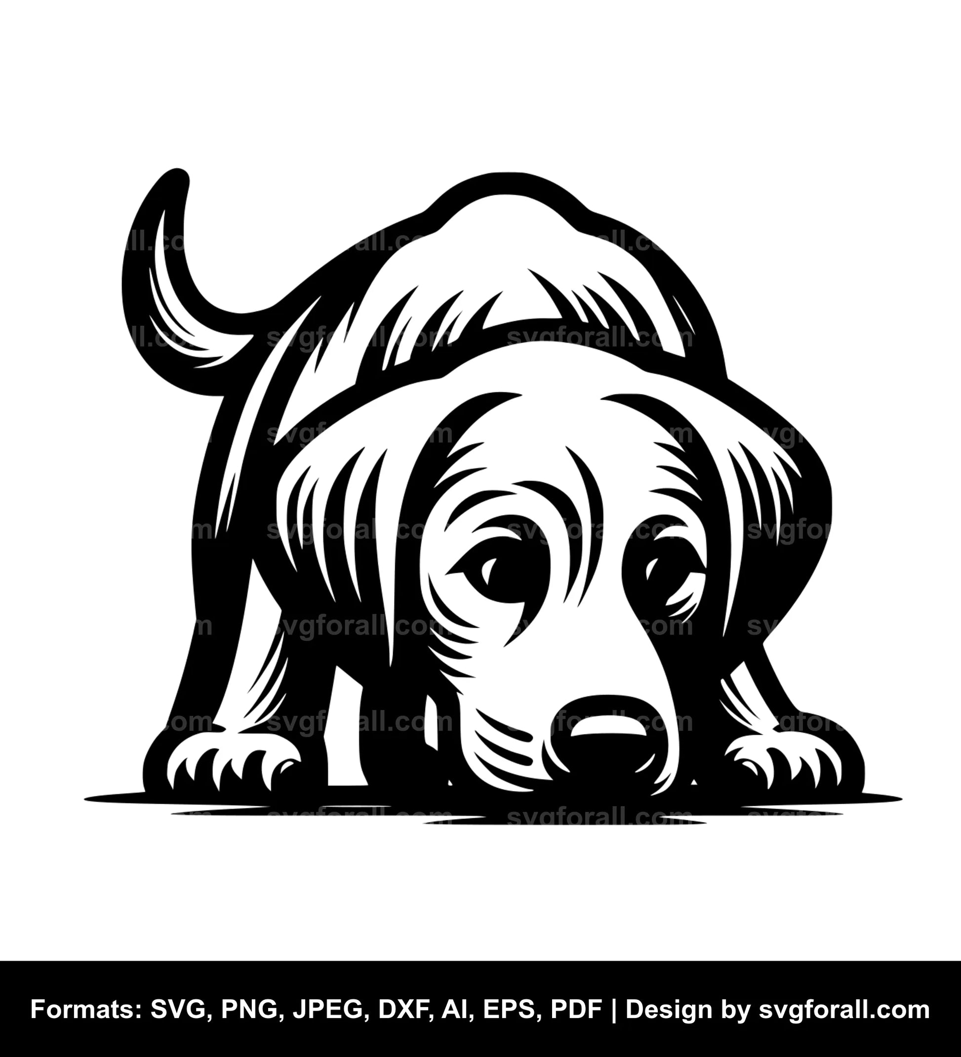 Dog Sniffing SVG PNG