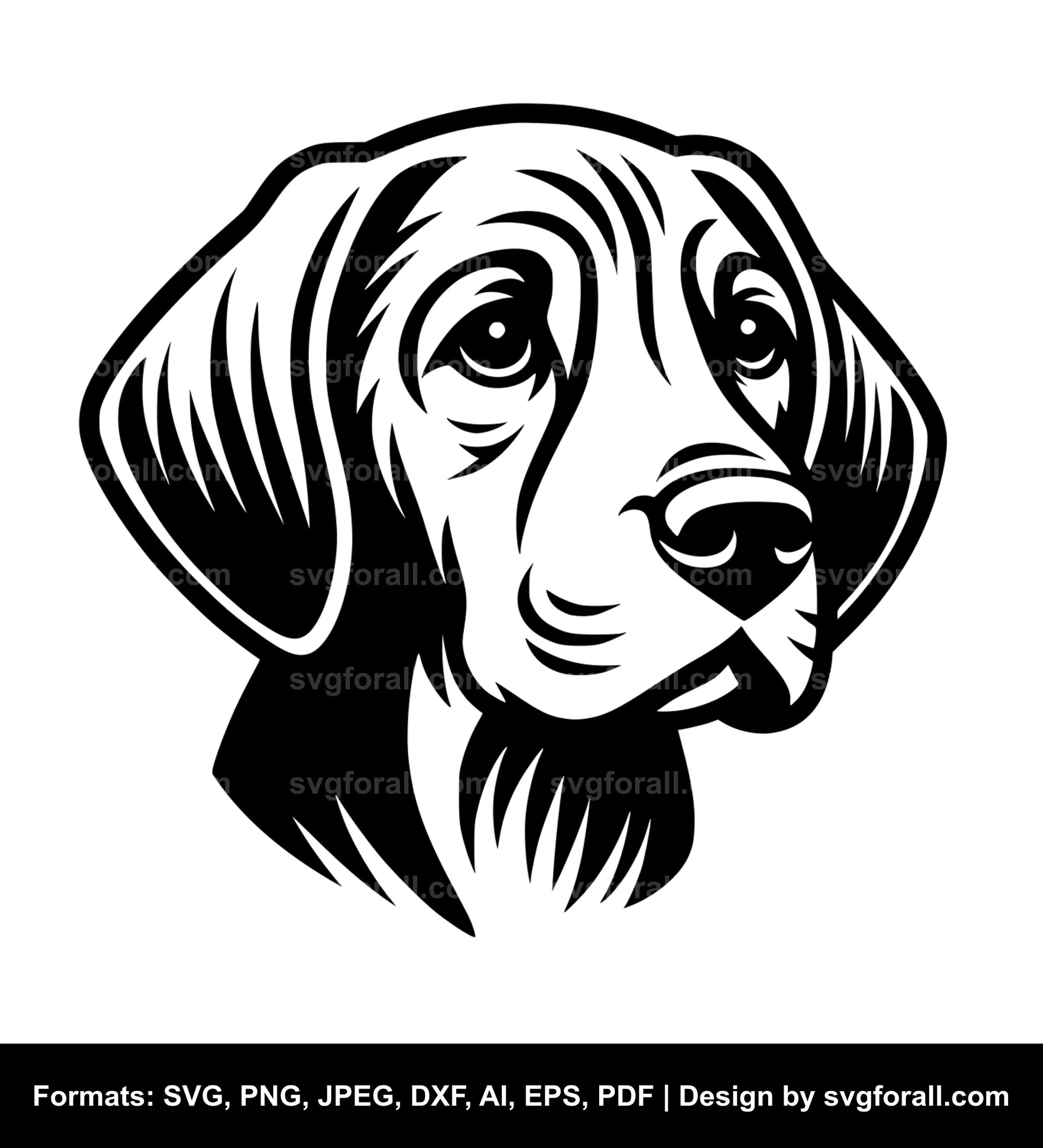 Dog With Floppy Ear SVG Vector