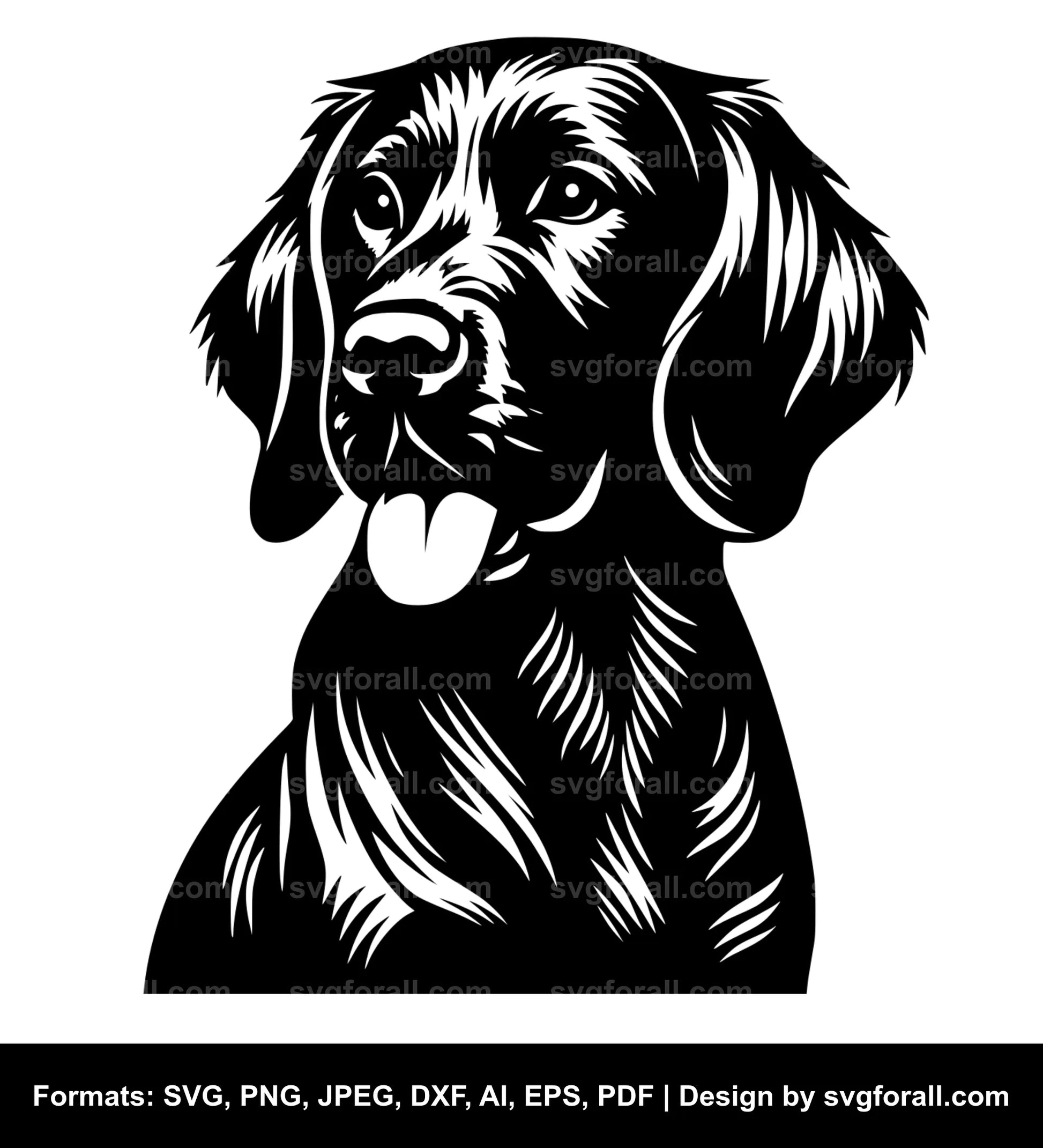 Dog With Floppy Ear Vector SVG