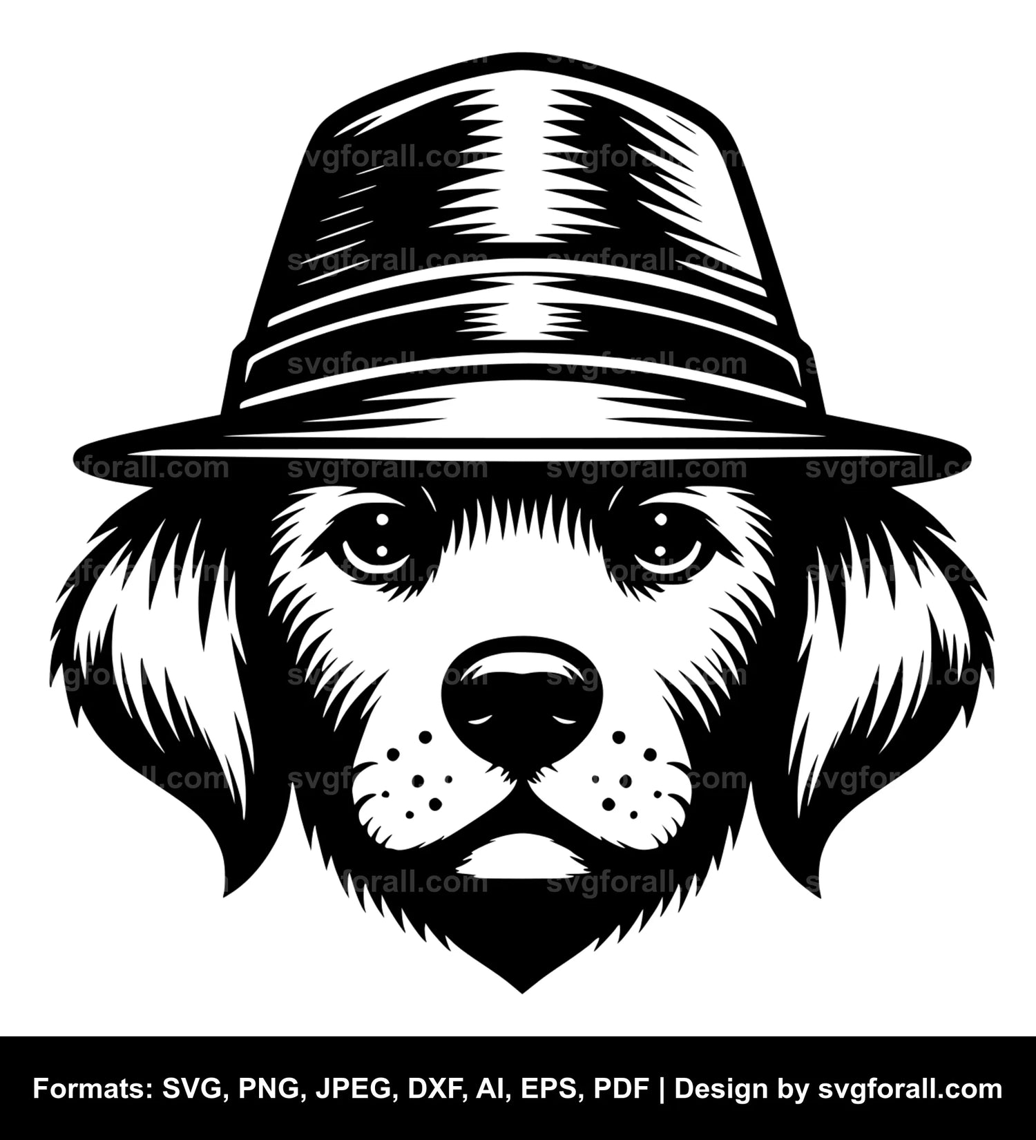 Dog With Hat Cricut SVG