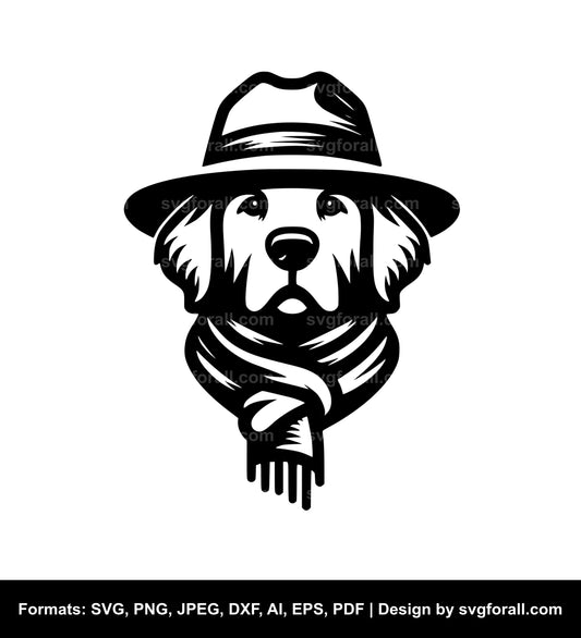 Dog With Hat SVG