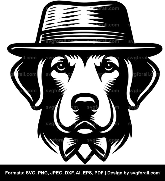 Dog With Hat SVG PNG