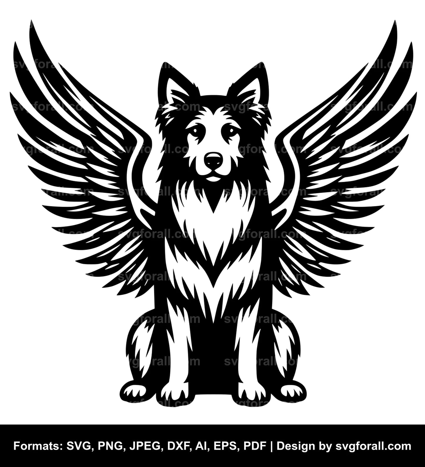 Dog With Wings SVG