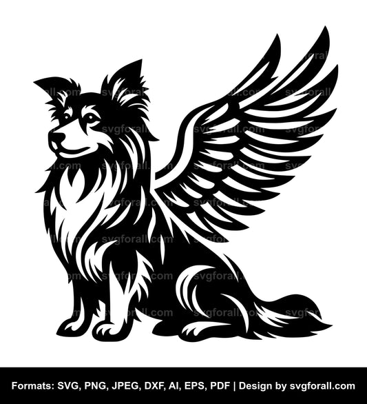 Dog With Wings SVG File