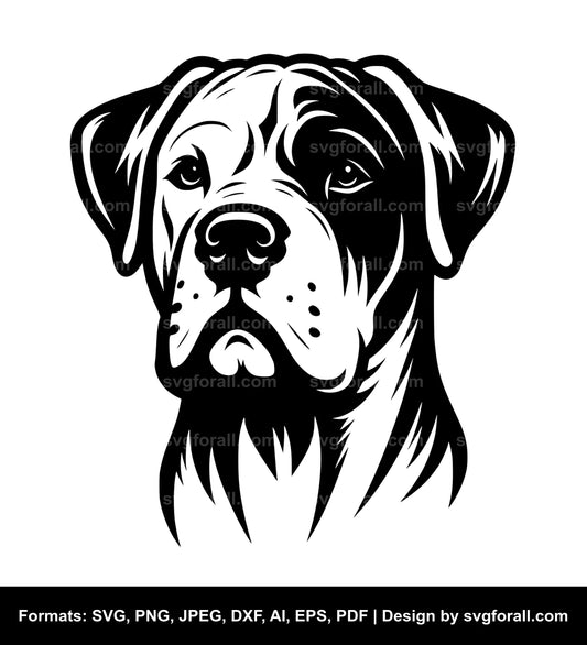 Dogo Argentino Dog Cricut SVG