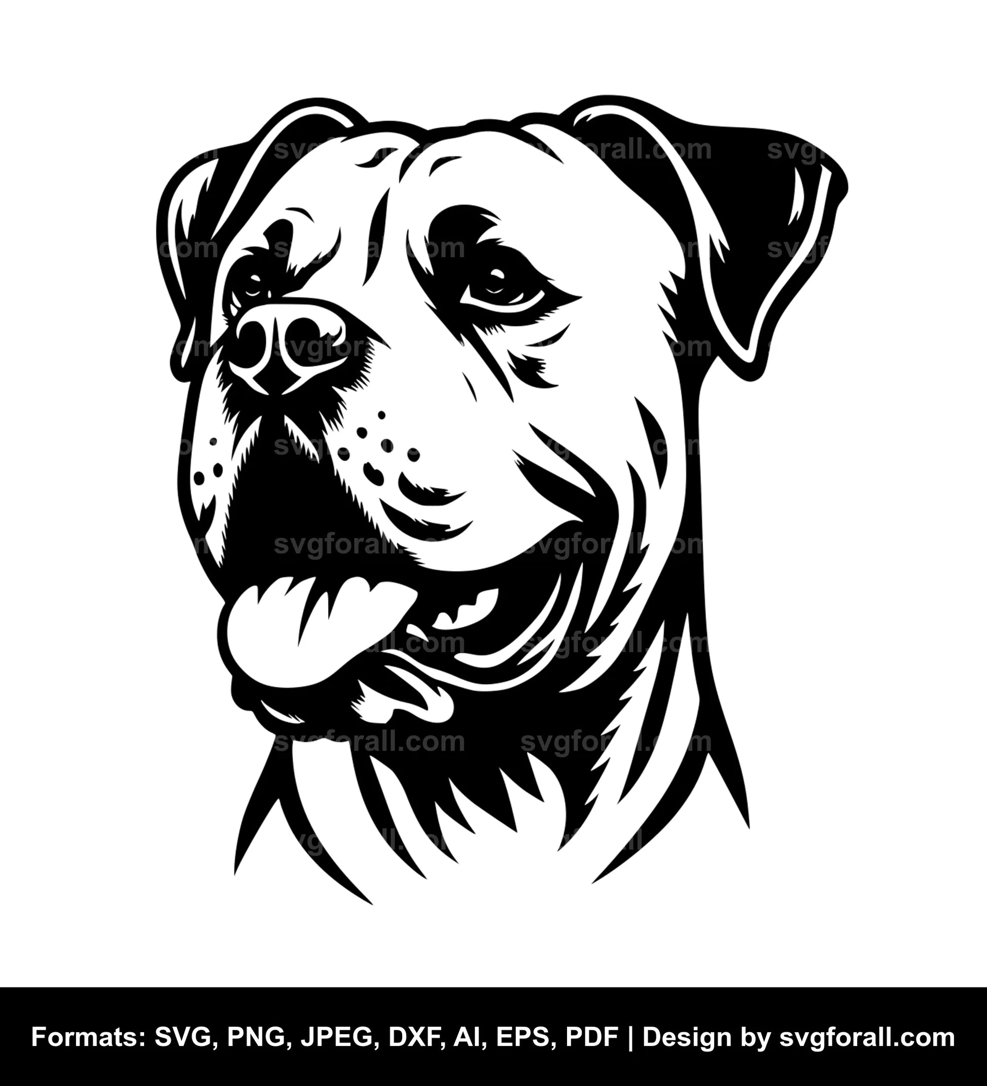 Dogo Argentino Dog SVG