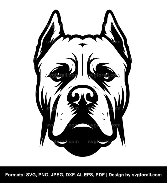 Dogo Argentino Dog SVG Design