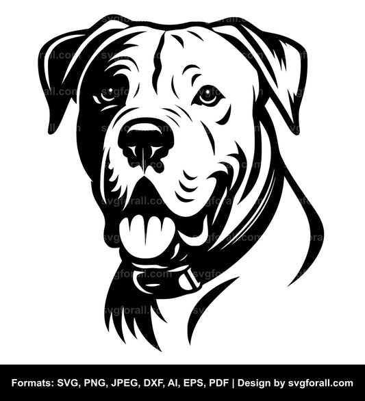 Dogo Argentino Dog SVG PNG