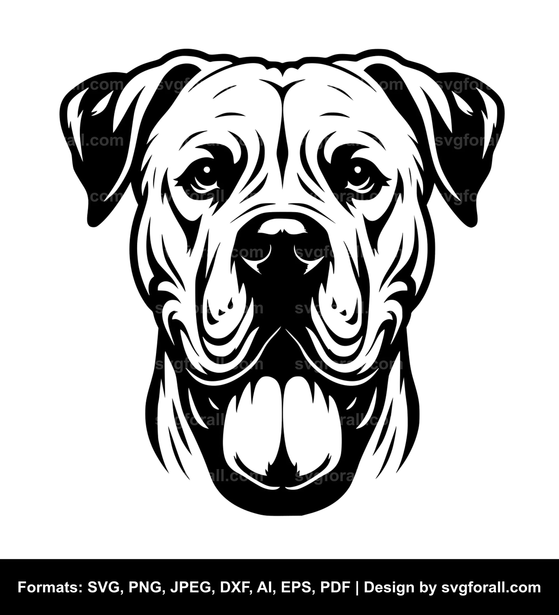 Dogo Argentino SVG