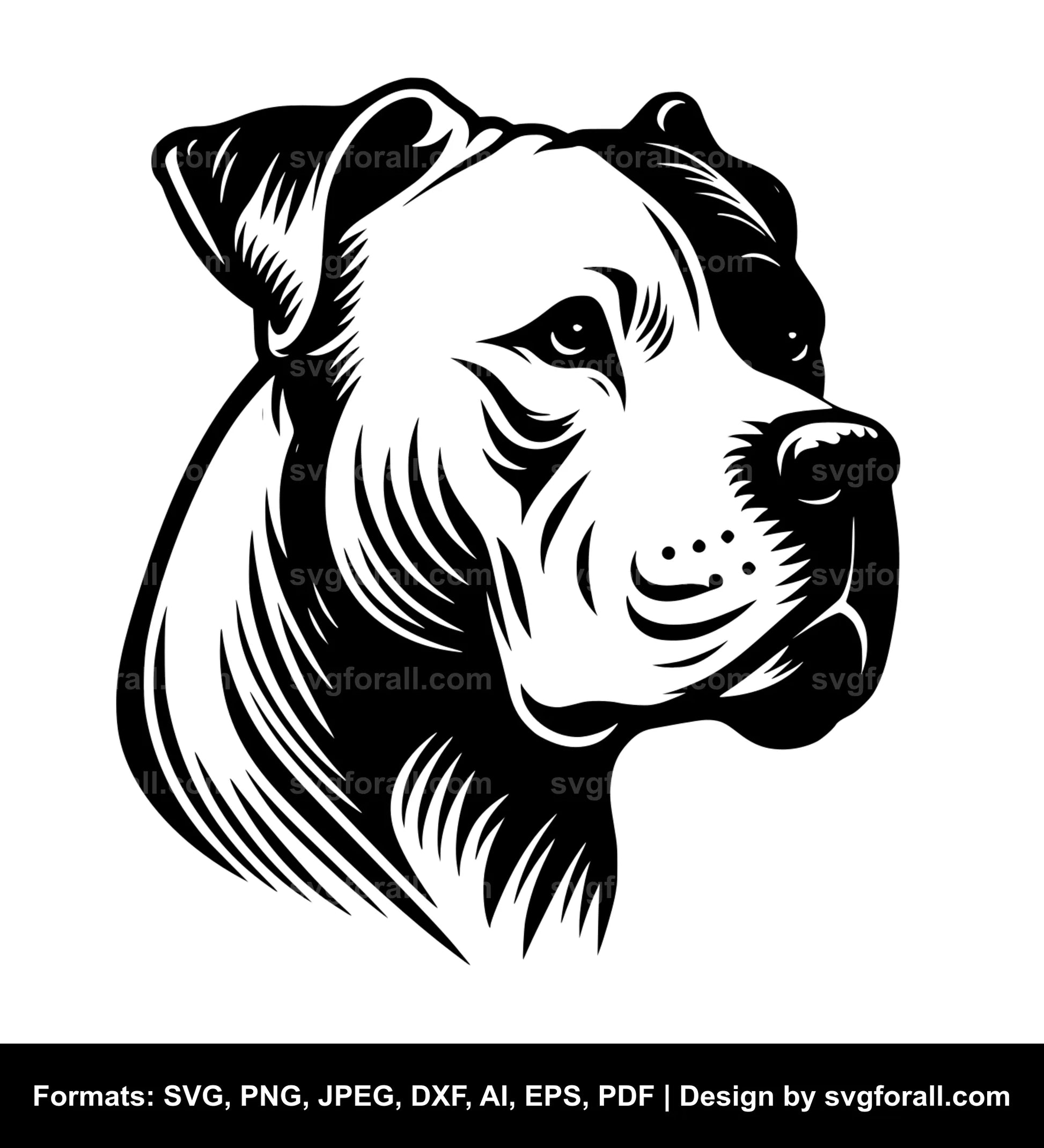 Dogo Argentino SVG File