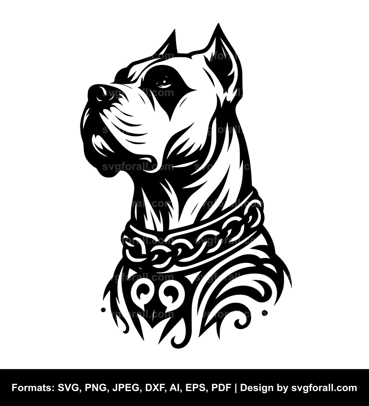 Dogo Argentino SVG Vector