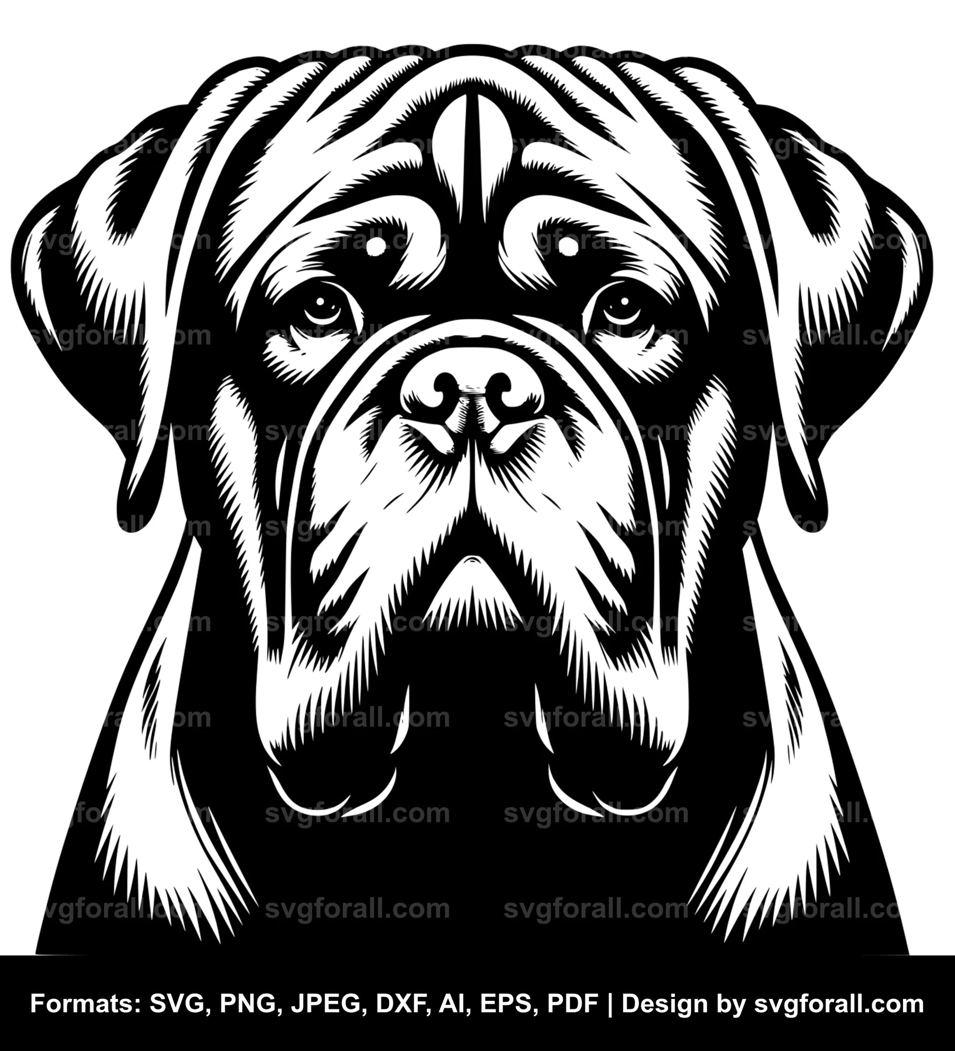 Dogue De Bordeaux Black SVG