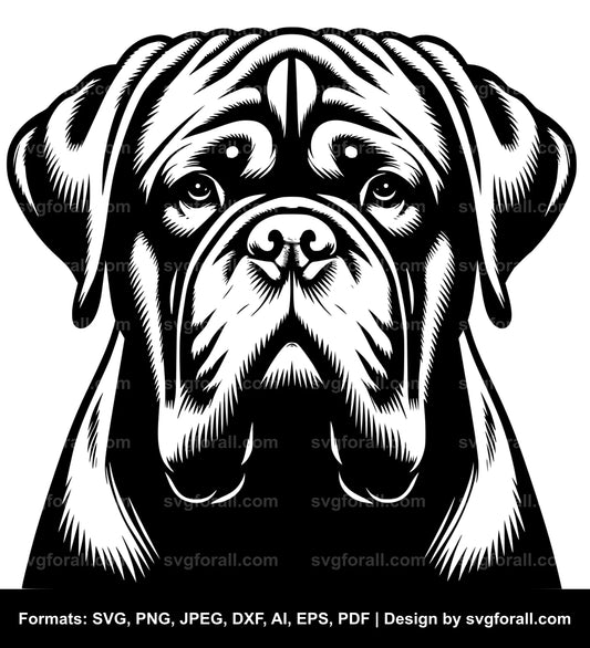 Dogue De Bordeaux Black SVG