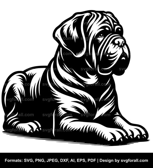 Dogue De Bordeaux Dog SVG File