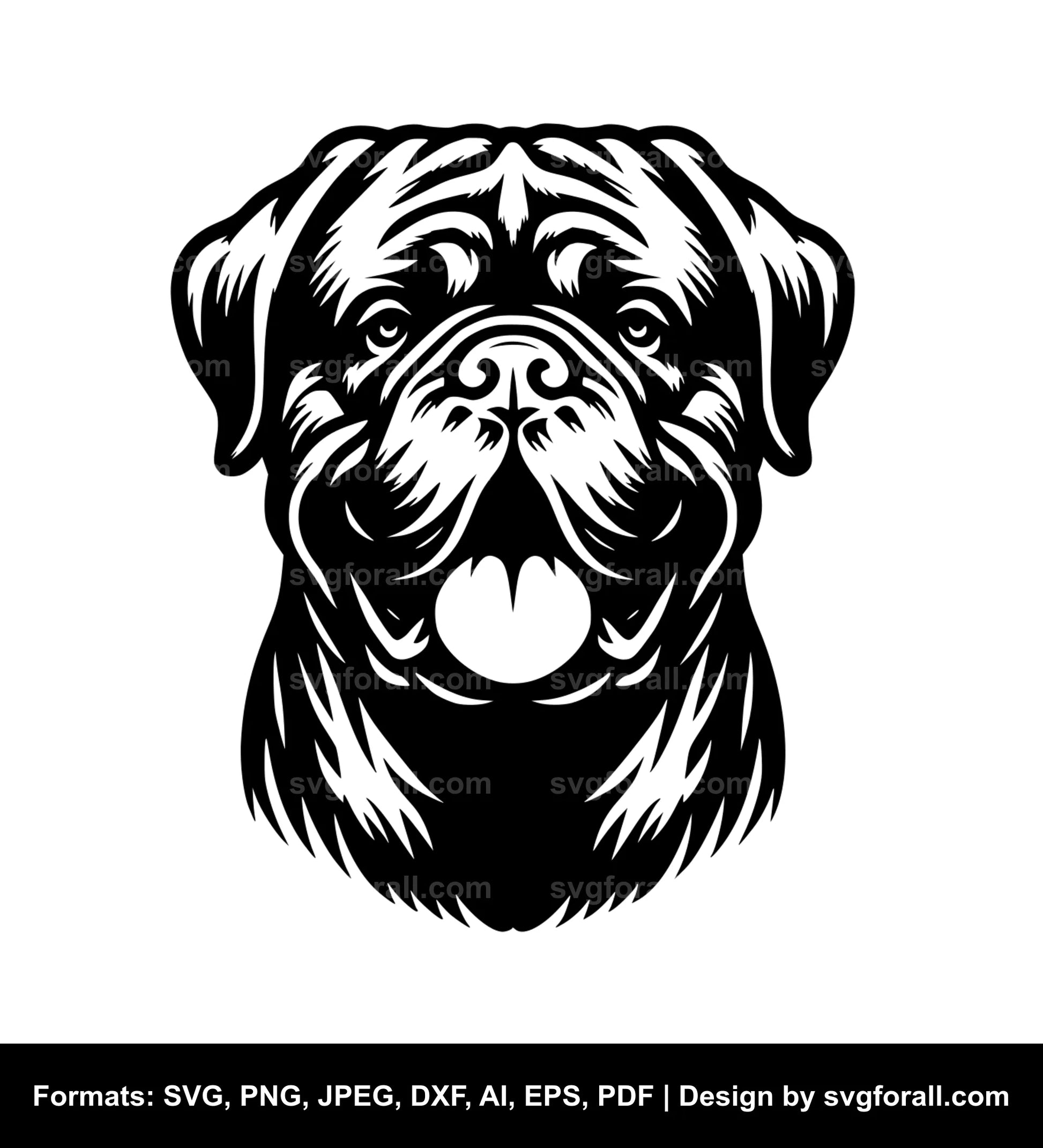 Dogue De Bordeaux Dog SVG PNG