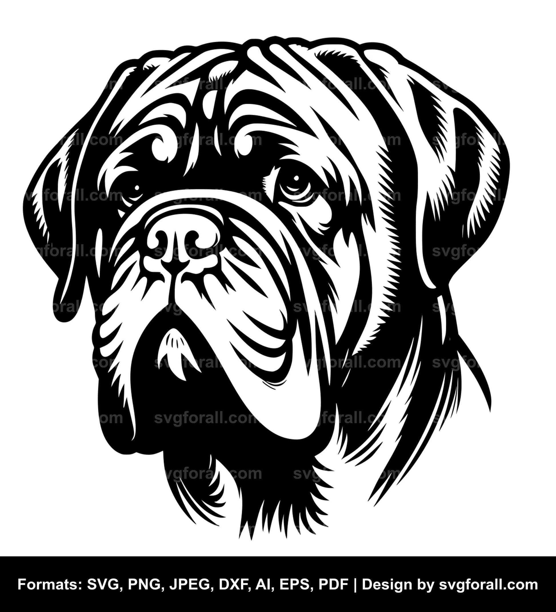 Dogue De Bordeaux SVG