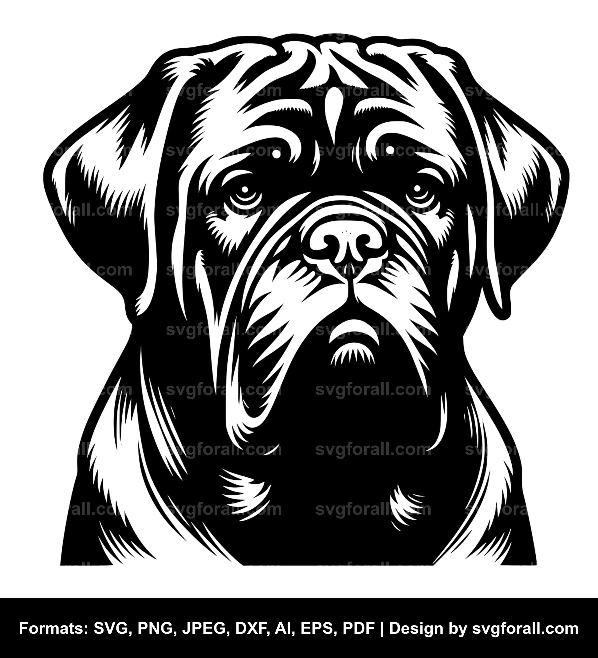 Dogue De Bordeaux SVG File