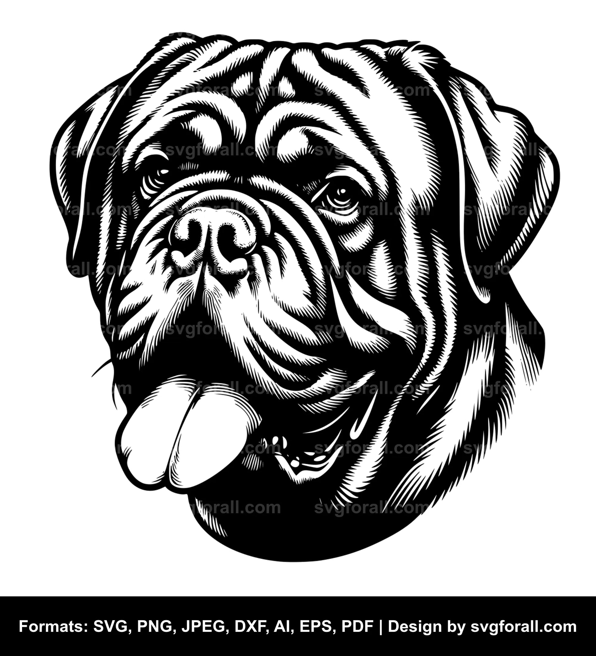 Dogue De Bordeaux Vector SVG