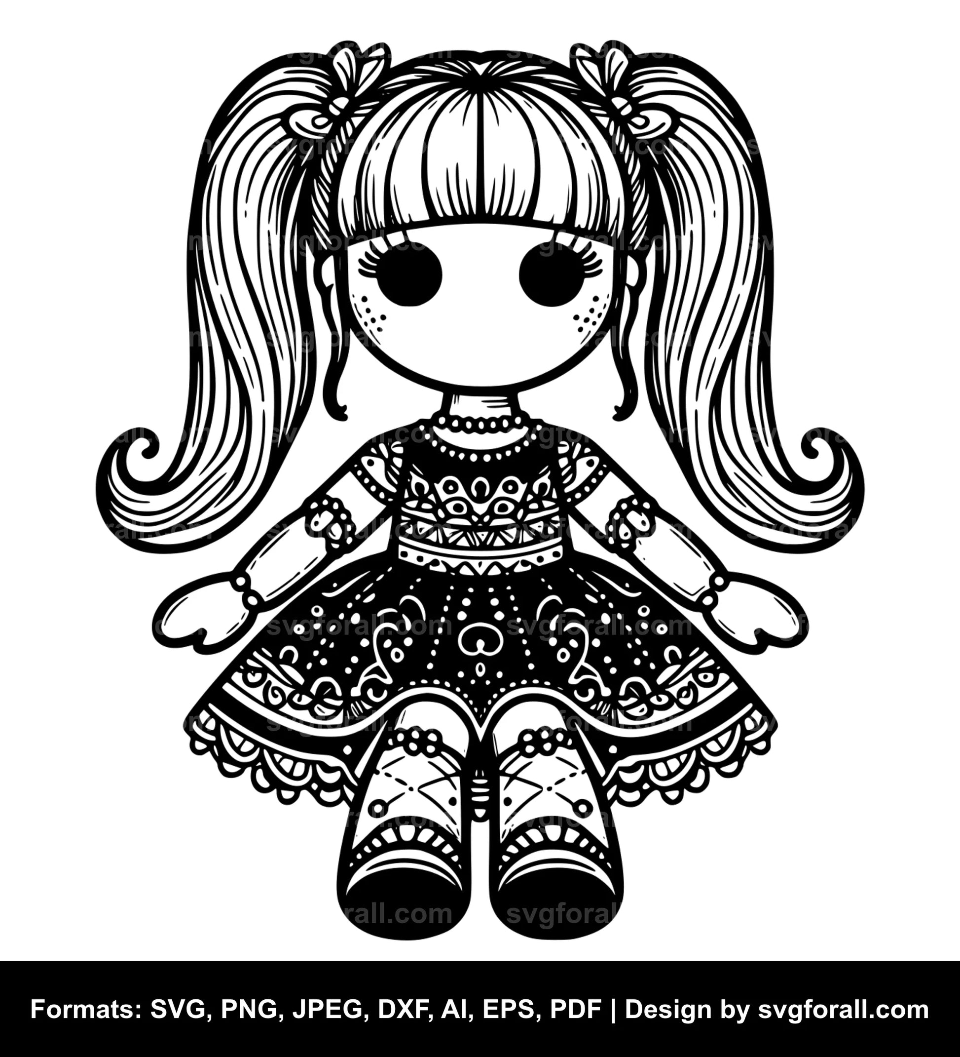 Doll SVG Vector