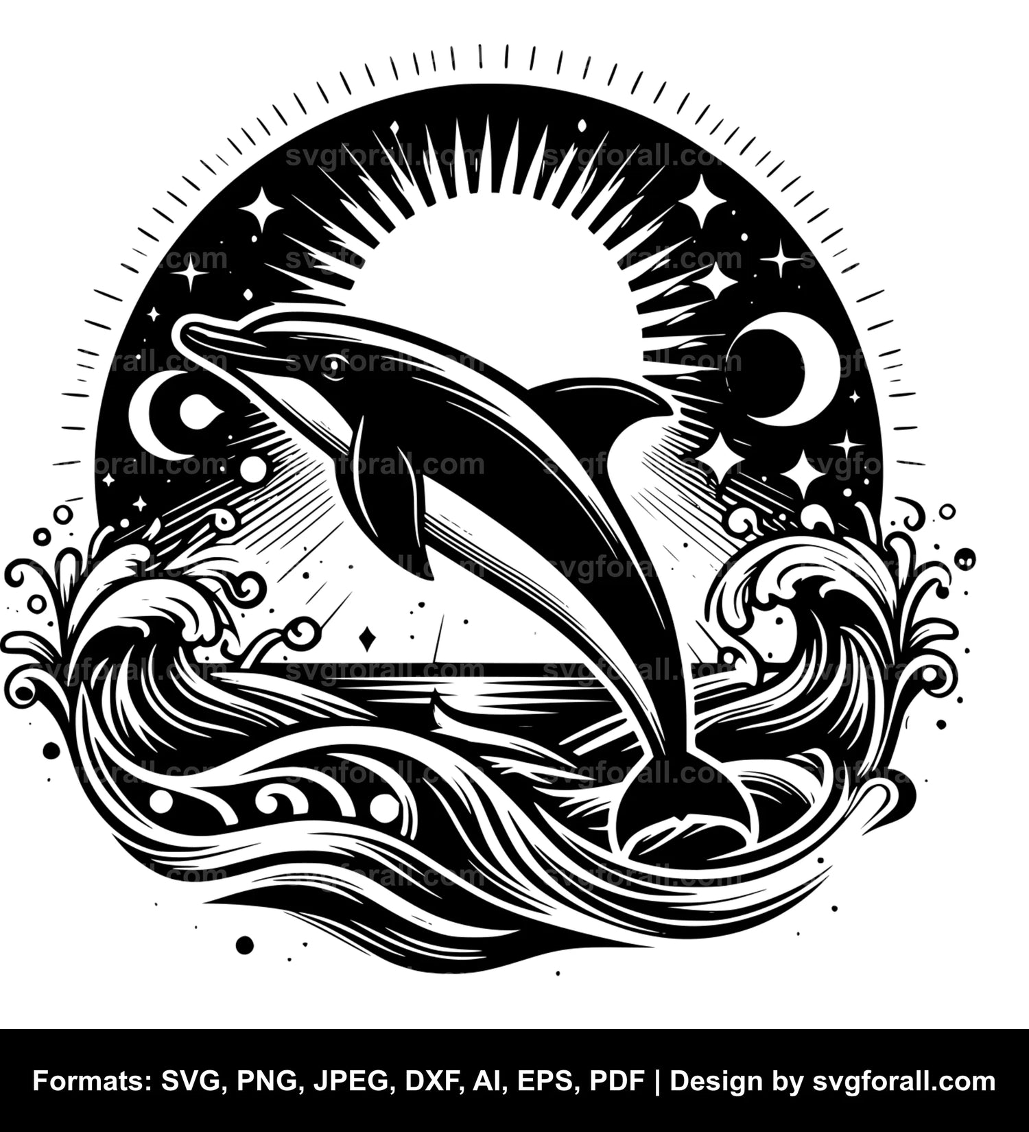 Dolphin SVG Vector