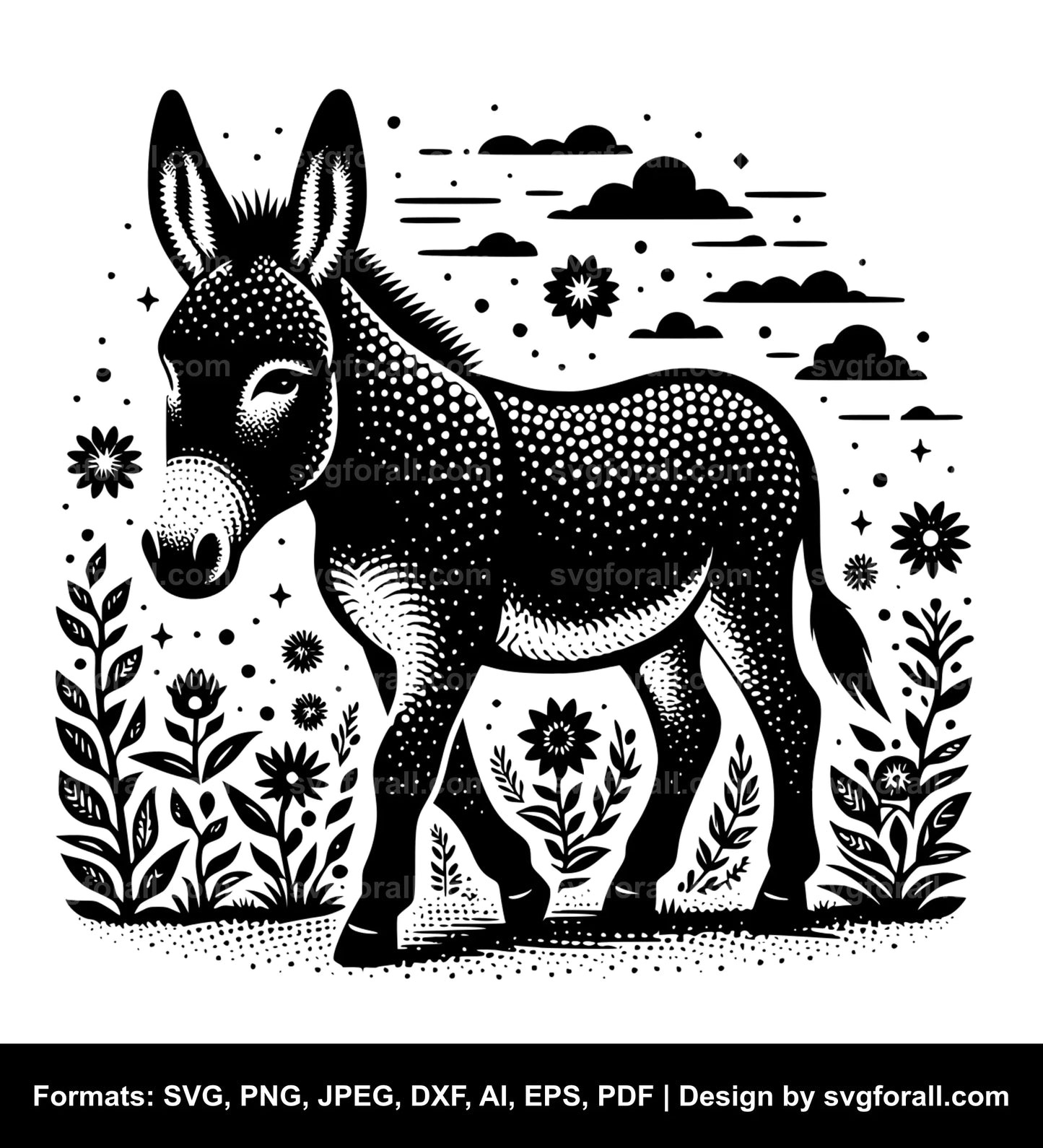 Donkey Cricut SVG