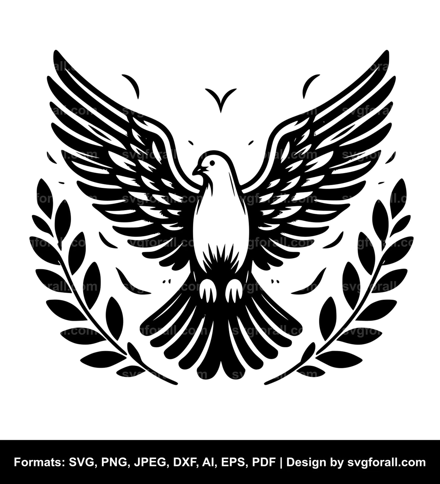 Dove Bird Flying SVG