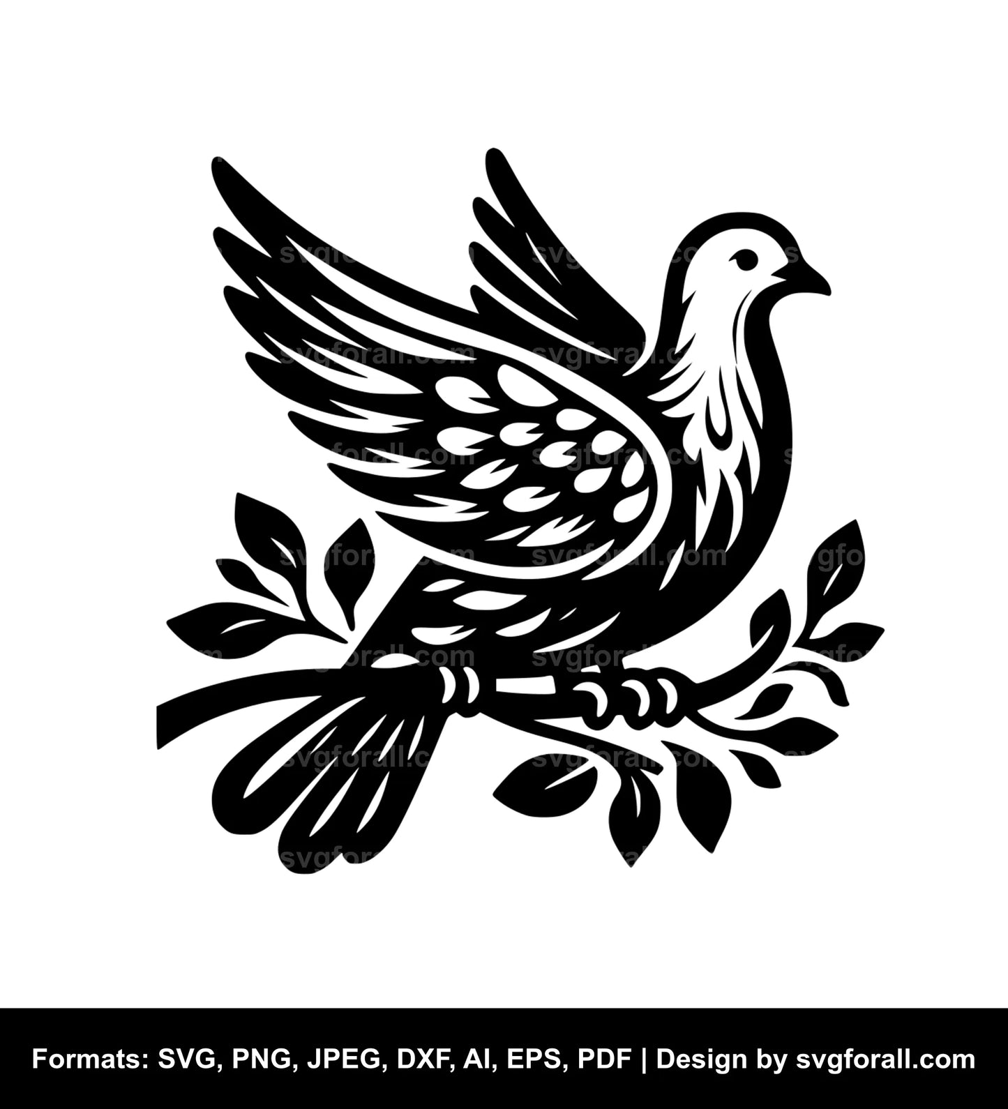 Dove Bird SVG Vector