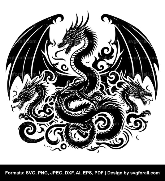 Dragon Black SVG