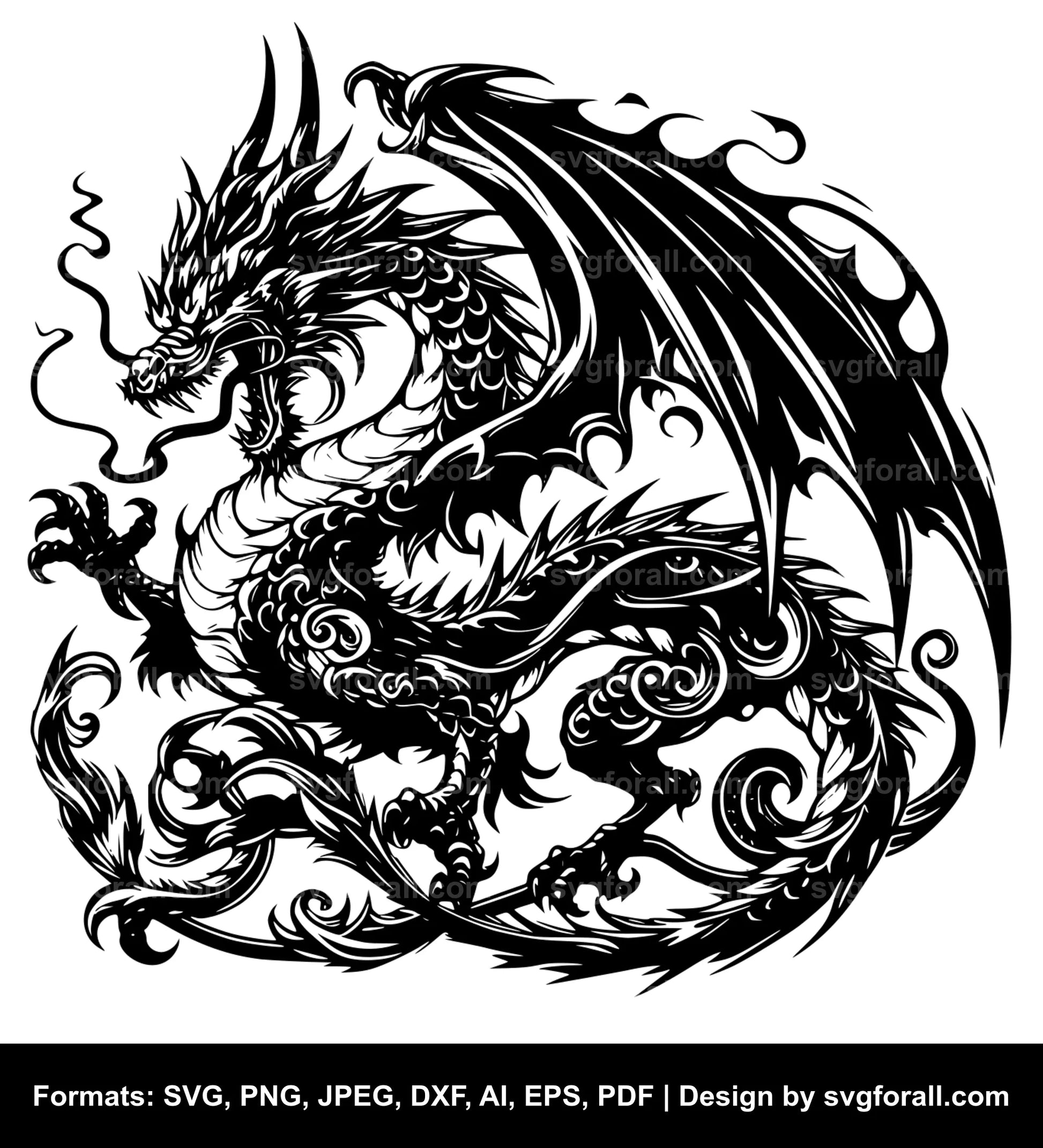 Dragon For Cricut SVG