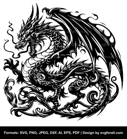 Dragon For Cricut SVG