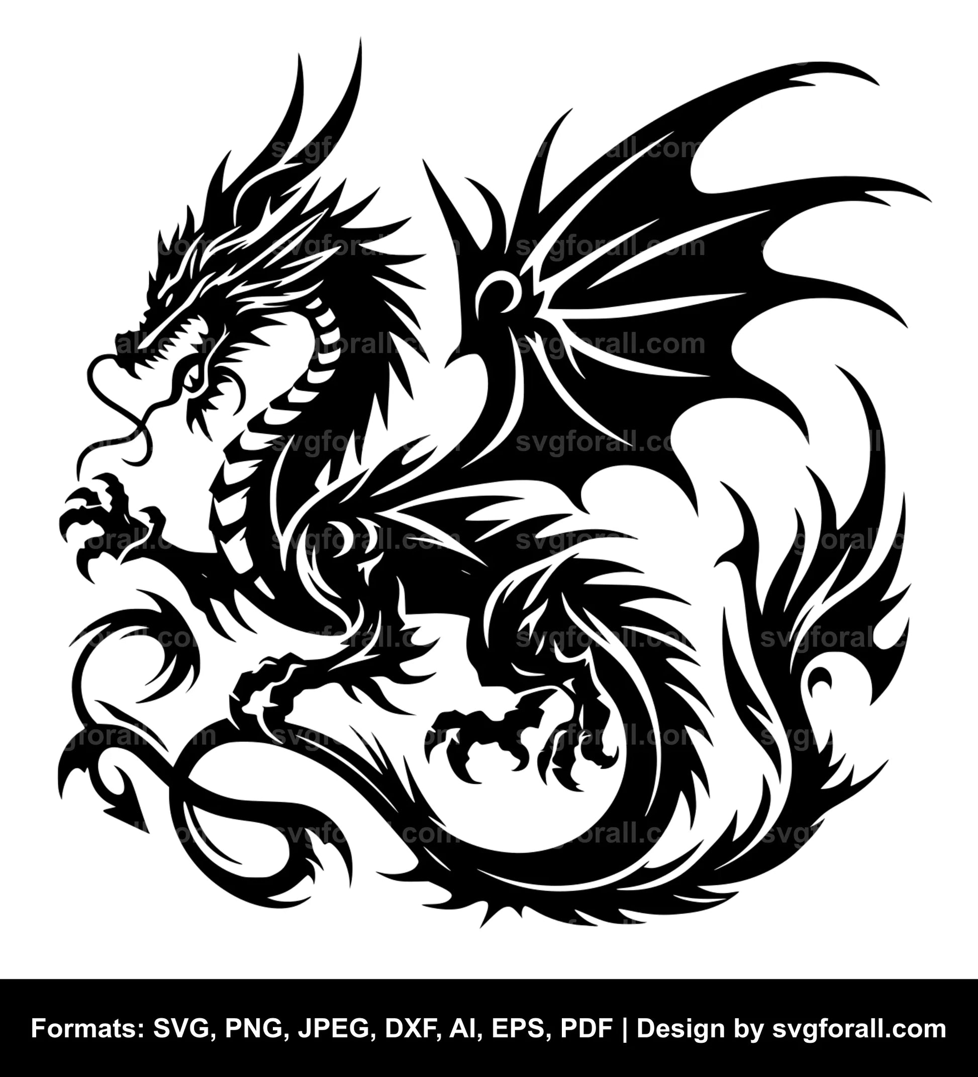 Dragon SVG Cut File