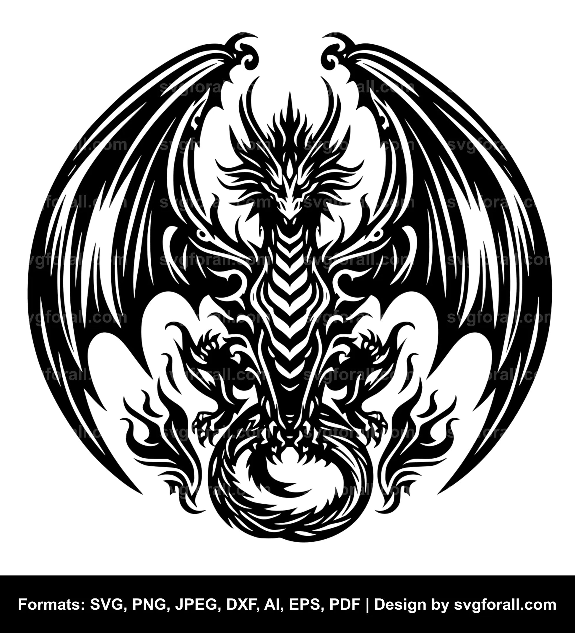 Dragon SVG Vector