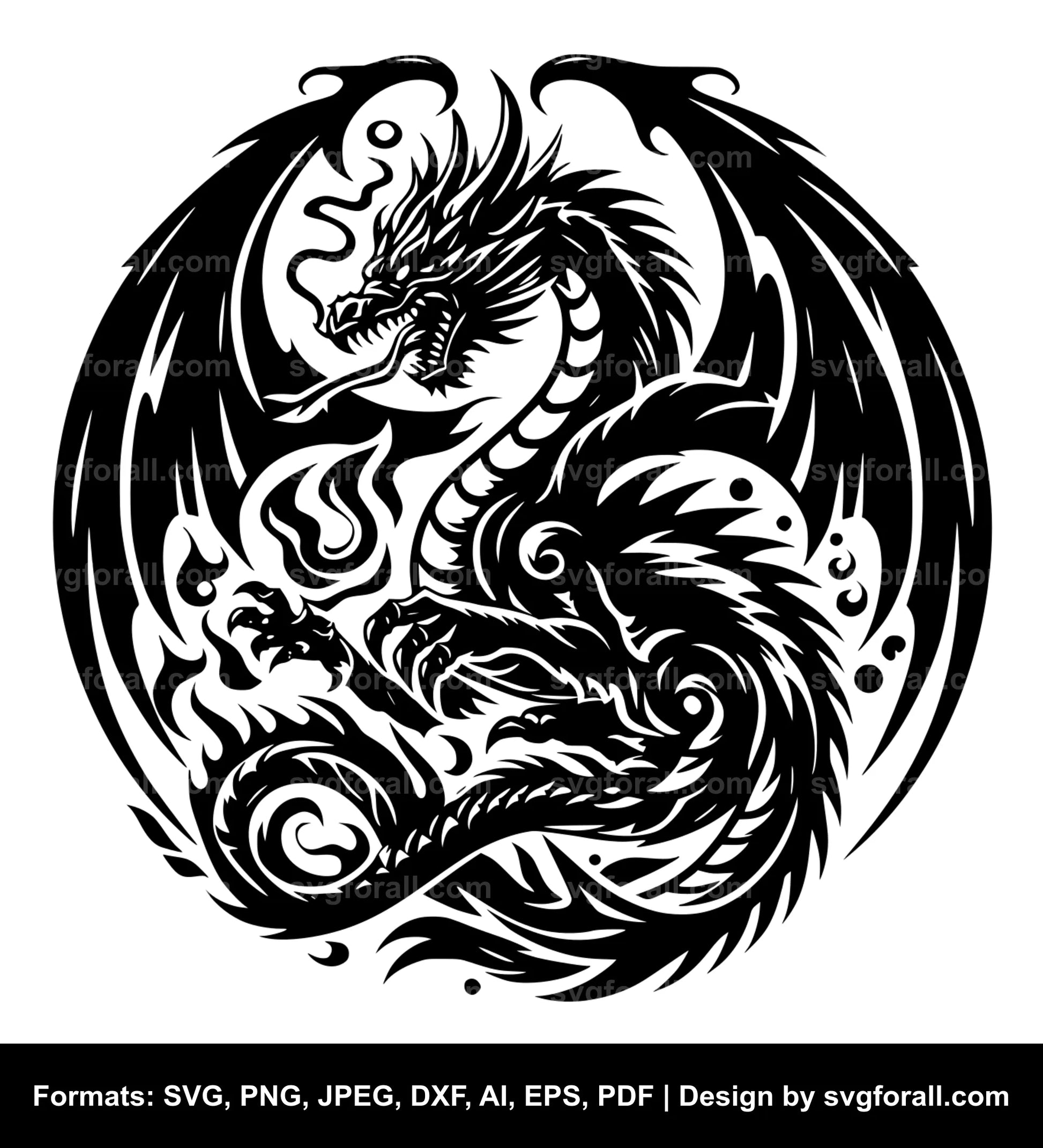 Dragon SVG Vector File