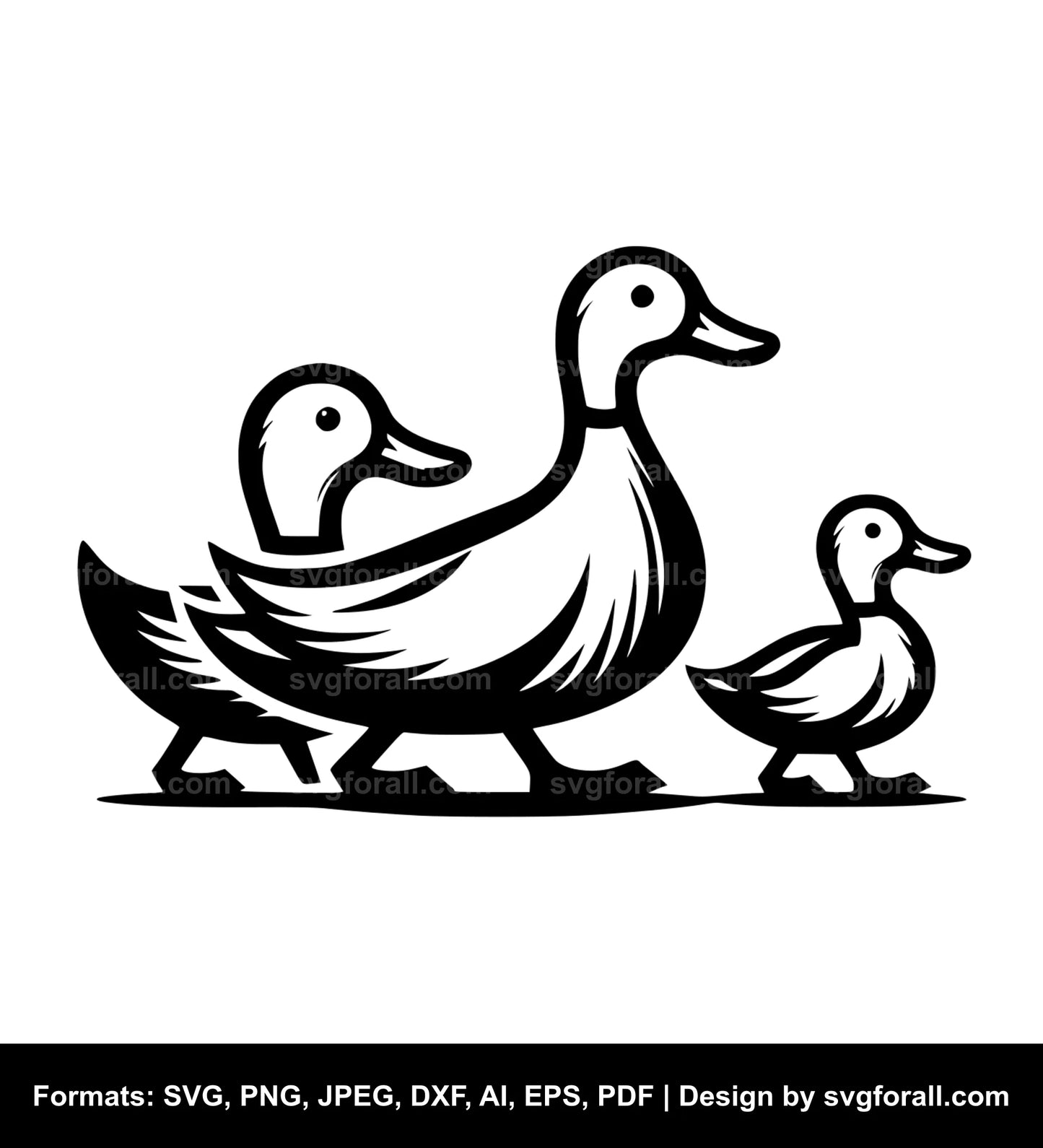 Duck Family SVG File